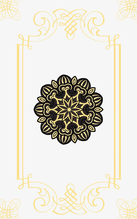 矢量欧式古典花纹边框设计素材免抠