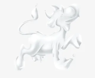 白色奶牛素材免抠