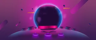 紫蓝 大气 星球背景高清