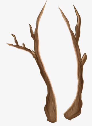 枯萎的树干免抠