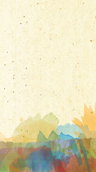 黄色底纹彩色色块H5背景素材高清