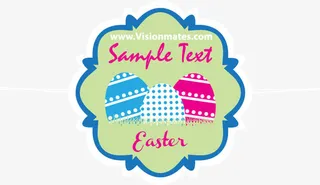 矢量复活节圆点彩蛋免抠