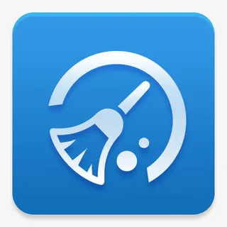 蓝色简洁清除缓存图标免抠