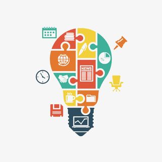 卡通思维创新的赢在未来的PSD免抠