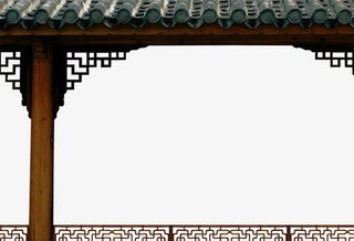 中国风走廊背景