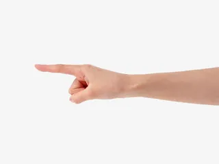 手心朝下手指方向素材免抠