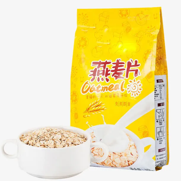 一袋燕麦片免抠