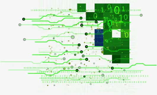 波浪箭头绿色矢量免抠