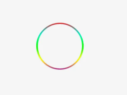 六色发光圆环免抠