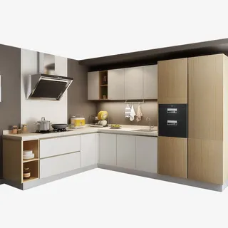 现代简约多储物整体橱柜免抠 现代简约多储物整体橱柜免抠