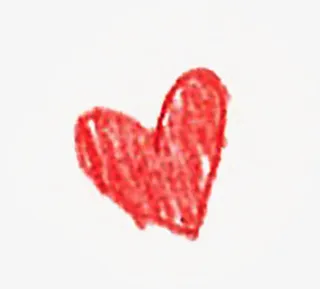 红色手绘爱心卡通艺术免抠