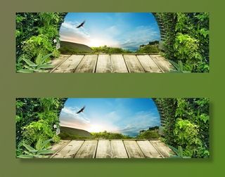 唯美风景背景免抠