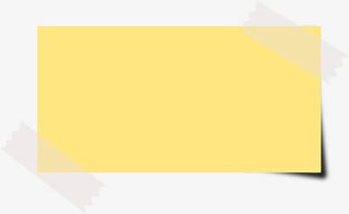 浅黄色便签纸免抠