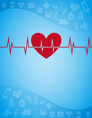 医疗心电图几何背景高清