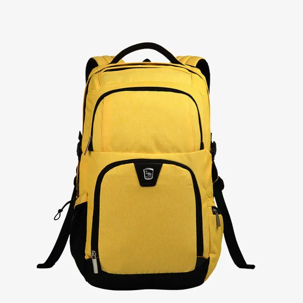 黄色的登山包免抠