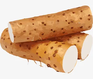 手绘风格食材山药免抠免抠