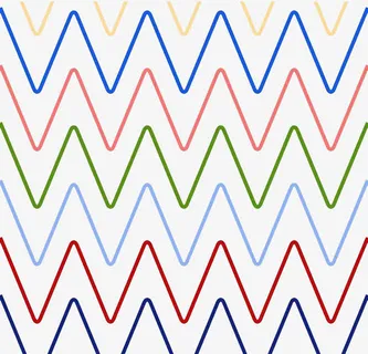 彩色科技折线免抠