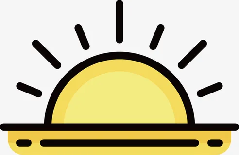 晴天阳光设计图标免抠