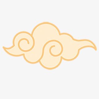 彩色可爱装饰祥云设计图免抠