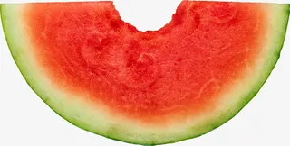 咬了一口的西瓜免抠