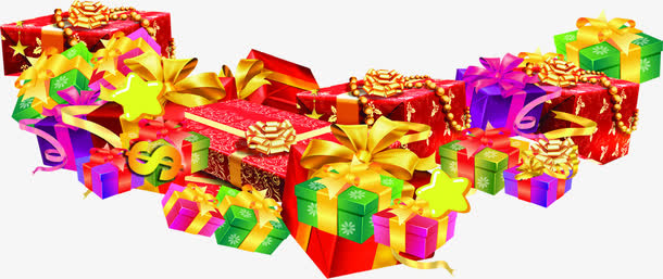 中秋节各种颜色礼盒国庆免抠