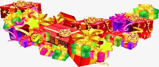 中秋节各种颜色礼盒国庆免抠