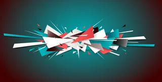 创意几何爆炸多边形设计背景高清