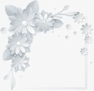 唯美灰色花朵免抠 唯美灰色花朵免抠