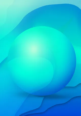 蓝色底纹渐变几何圆形插图高清