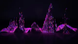 夜空紫色彩灯图片免抠