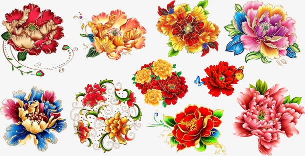 牡丹花素材免抠