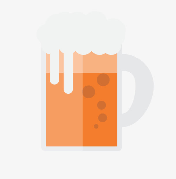 扁化啤酒免抠
