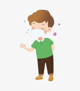 口罩  戴口罩  卡通免抠