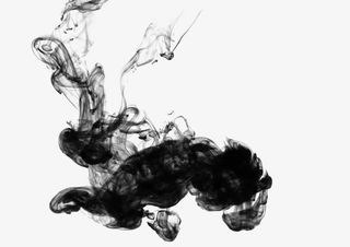 黑白简约烟雾免抠