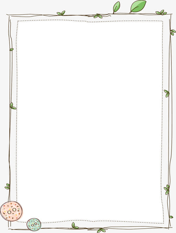 小清新相框文本框免抠