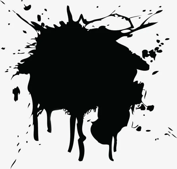 水墨墨迹笔刷效果免抠