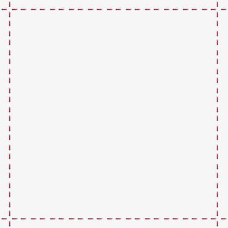 手绘红色虚线边框免抠