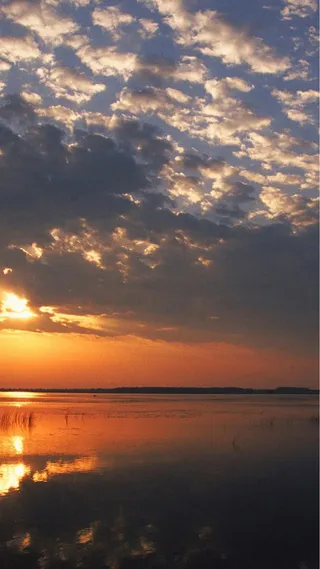 日出沙滩海景H5背景高清