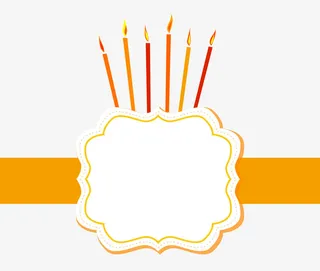 矢量复古彩色特色标题边框免抠