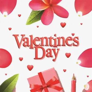 情人节销售包装纸免抠