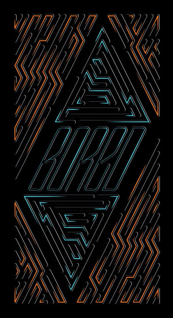 科技感蓝色黄色图形免抠