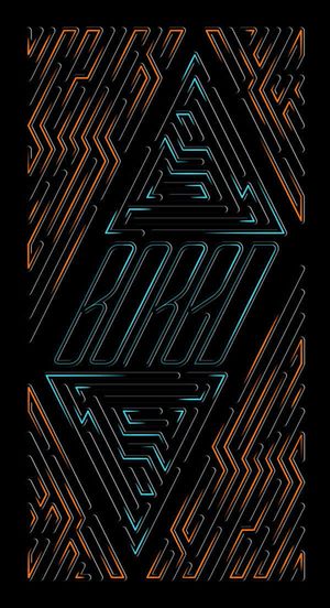 科技感蓝色黄色图形免抠