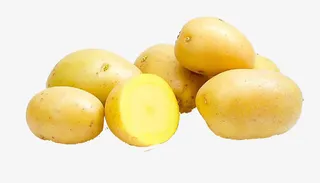 实物食物一堆黄色马铃薯免抠