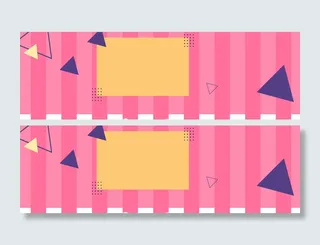 粉色温馨甜美可爱几何色块拼接背景图高清