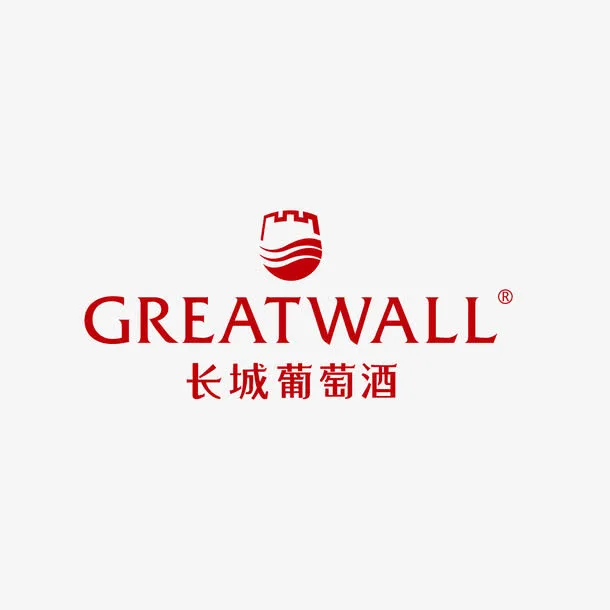 长城葡萄酒矢量标志免抠