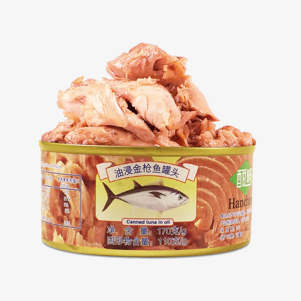 金枪鱼罐头免抠