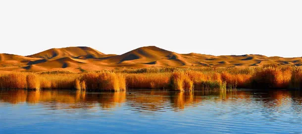 内蒙古腾格里沙漠风景大图免抠