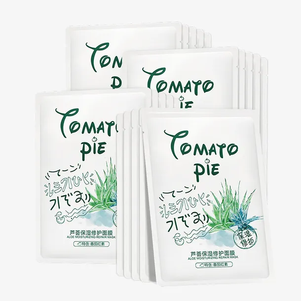 番茄派芦荟保湿补水面膜免抠