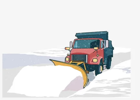 矢量图重型推雪车免抠 矢量图重型推雪车免抠