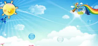 幼儿园可爱卡通背景高清